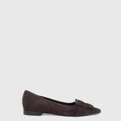Flats*Aquatalia Jojo Espresso suede