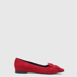 Flats*Aquatalia Jojo Cherry suede