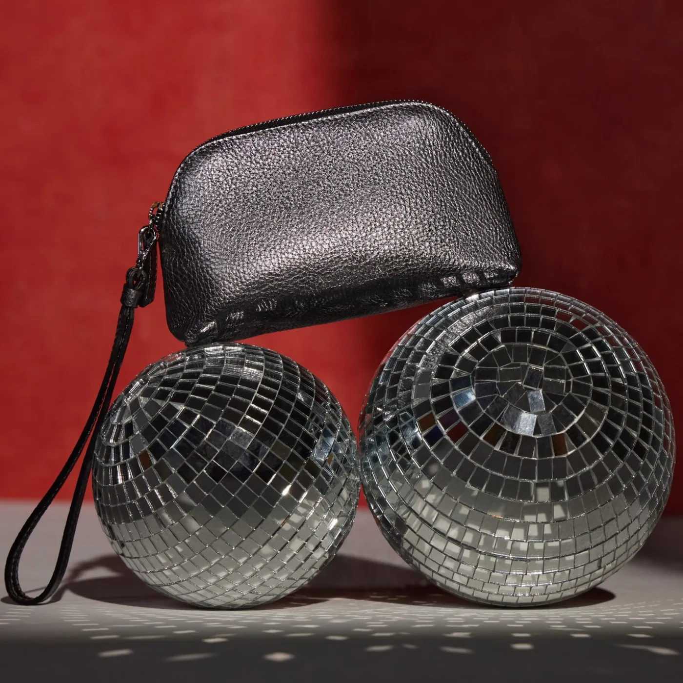 Accessories*Aquatalia Medium Zip Wristlet Silver