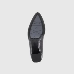 Heels*Aquatalia Peony Black embossed croc