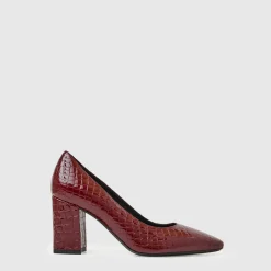 Heels*Aquatalia Peony Deep wine croc