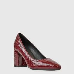 Heels*Aquatalia Peony Deep wine croc