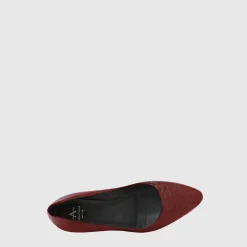 Heels*Aquatalia Peony Deep wine croc