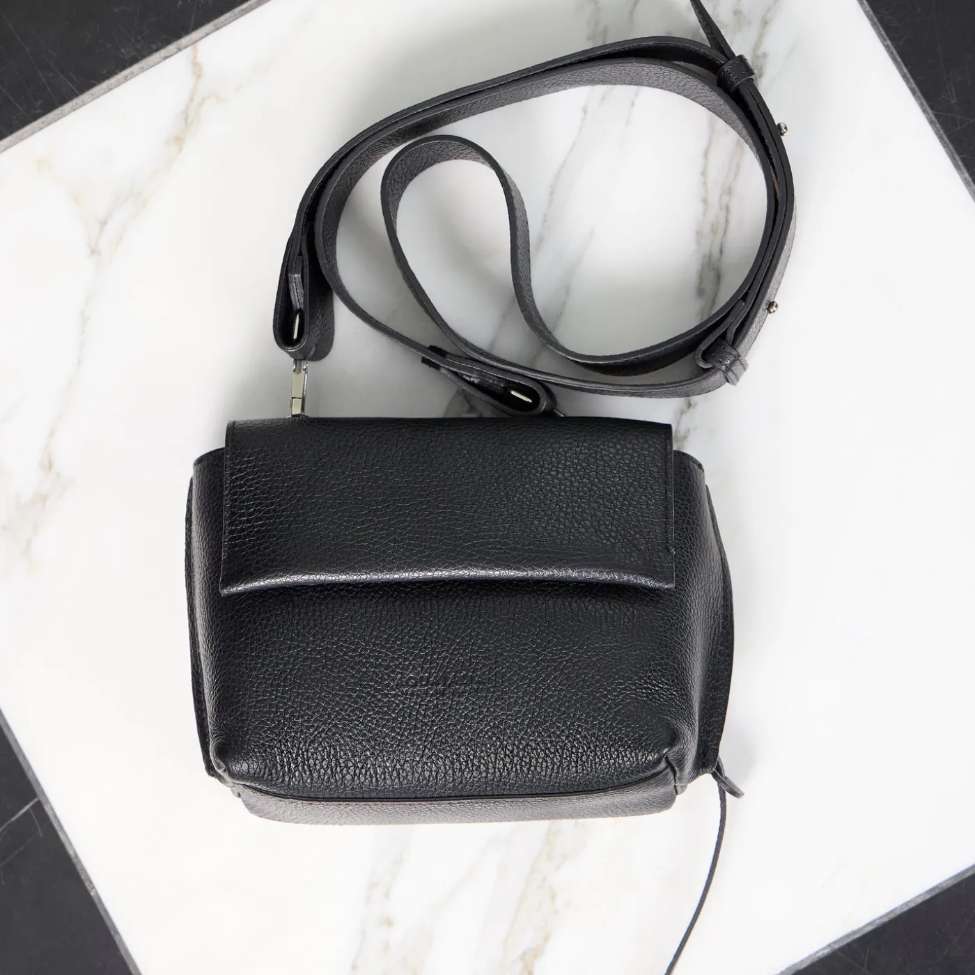 Accessories*Aquatalia Soho Crossbody Black pebbled